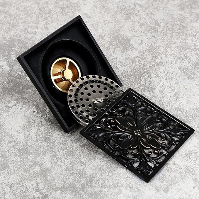 Invisible Floor Drain Square Drain Strainer Hair Catcher Anti-blocking Backflow Preventer For Bathroom Kitchen Laundry
