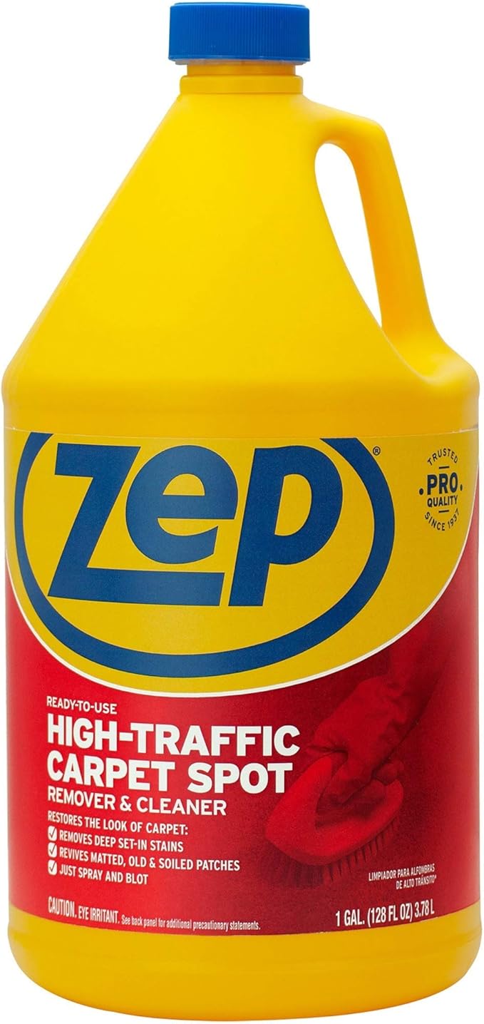 ROBERTS 70-127-3 Carpet Rake &amp Groomer and Zep High Traffic Carpet Cleaner (1 Gallon)