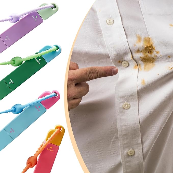 Stain Remover PenPortable Fabric Stain Remover | Double-Ended Portable Laundry Pen for Bathroom Business Dormitory Travel Home Camping Outdoors