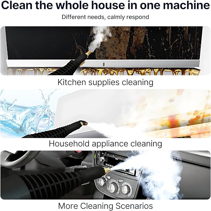 Carpet Spot and Upholstery Cleaner Machine 1600W Motor 1600ml Double Tank White - Steam Cleaning and 12500Pa Suction Portable All - in - One for Pet and H