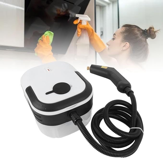 High Pressure Steam Cleaner 1200W Handheld Steam Cleaner Steam Cleaning Machine with 3 Brush Heads High Temperature Steamer for Home Car Couch Garden (US Plug 110V)