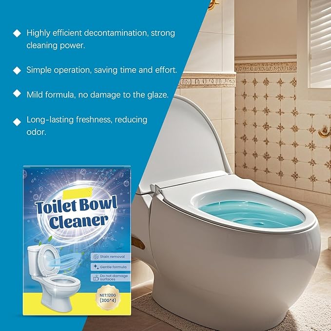 Toilet Cleaning Powder By Deep Penetrates Crevices Improves Odors Simple Operation(3pcs)