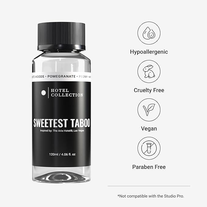 Hotel Collection Diffuser Oil - Sweetest Taboo - Aromatherapy Essential Fragrance Oil - White Woods Pomegranate and Peony - 120mL 4.1 Fl oz