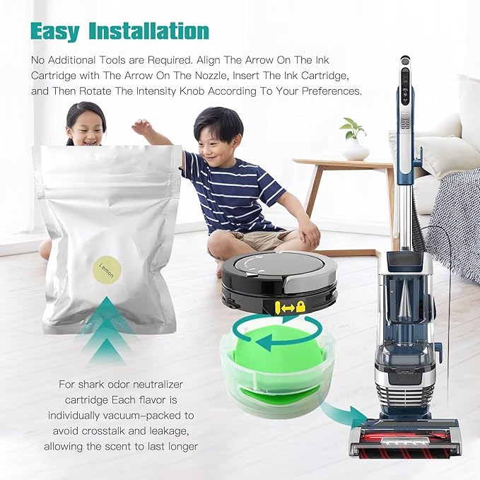 Homesweet Universal 1541FC3000 Odor Neutralizer Refills for Shark Vacuums: Compatible for Rotator (LA702) for Stratos (AZ/IZ/ZD/HZ Series) ZU102 &amp UZ565H Models