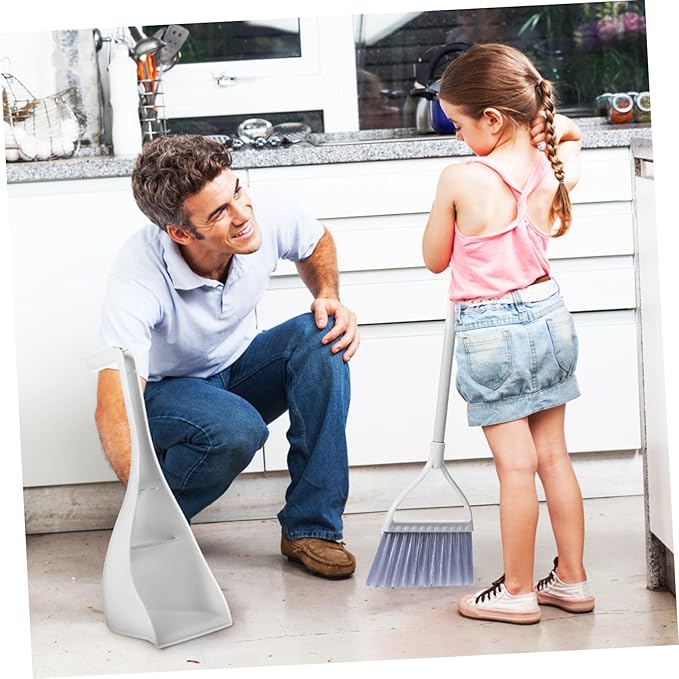 GLEAVI 1Set Mini Broom and Dustpan Small Household Cleaning Tools for Mess Cleanup Compact Desktop Use with Freestanding Design and Construction for Rv