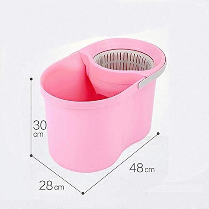 Mop-Microfiber Spin 2 Heads Rotating 360° Easy Floor Mop Washable Plastic Handle Great Wet or Dry Machine
