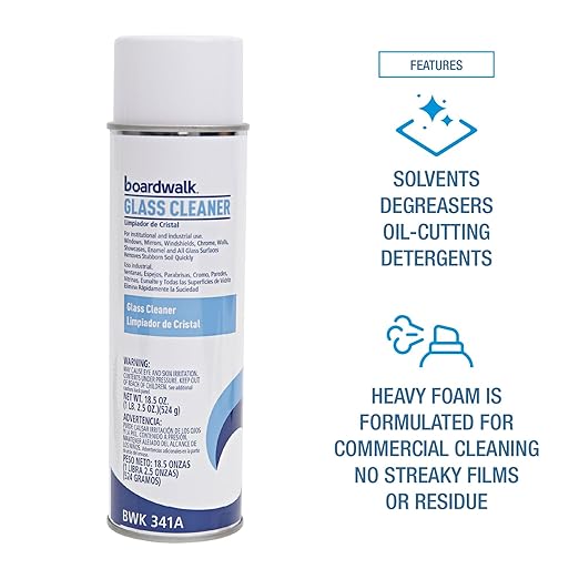 Boardwalk Glass Cleaner Sweet Scent 18.5 oz. Aerosol Spray 12/Carton