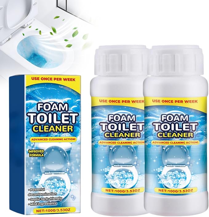 Foam Toilet Cleaner 2026 Upgrade Powerful Toilet Bowl Cleaner Advanced Bathroom Cleaner for Home Powerful Instant Bowl Cleaners for Toilets Squatting Pans (2)