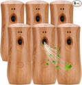 Automatic Air Freshener Spray Dispenser (6-Pack) Free Standing or Wall Mounted Adjustable Aromatherapy Machines for Home Indoor Bathrooms Offices Hotels and Commercial Places (Wood 001)