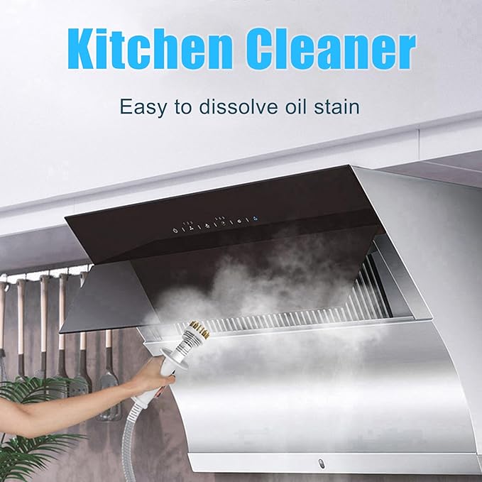 Household Steam Mop for Floor Cleaning Detachable Handheld Cleaner Floor Steamer 370ml Water Tank 2-Level Steam with 3 Cleaning Brush Window Cleaner Clothes Ironing Head Steam Cleaner for Hardw
