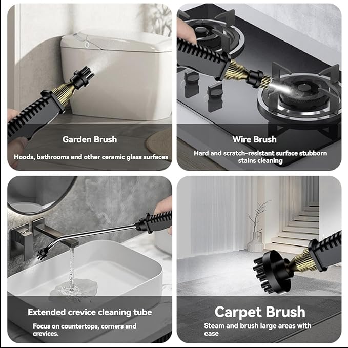 Handheld Steam Cleaner 2500W High Pressure Multi-Surface Steam Cleaner for Home Use Car Steamer For Cleaning Auto Detailing Kitchen Floors Tools