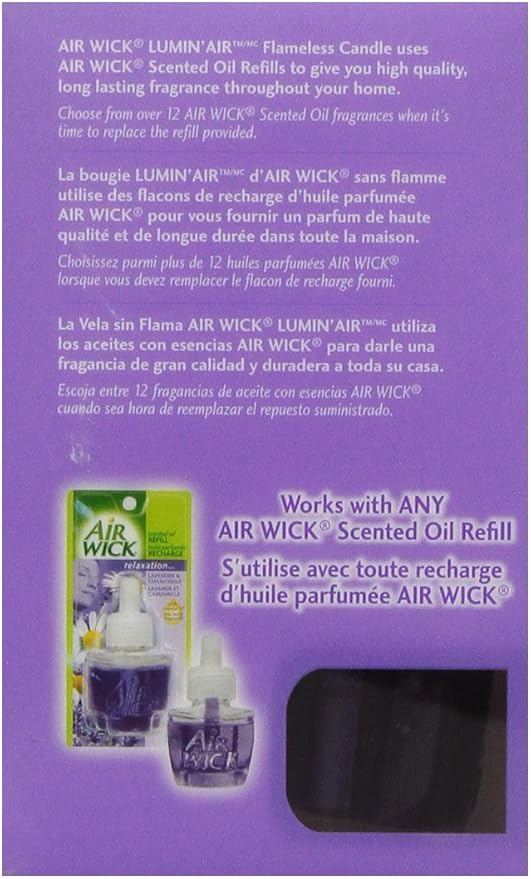 Air Wick Lumin'Air Flameless Candle Single Unit Lavender Chamomile