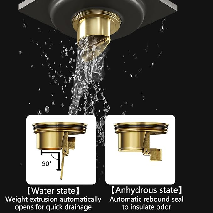 Multipurpose Elegant Gray Bathroom Shower Drain With Odor Prevention Portable For Homes And Hospital Daily Use