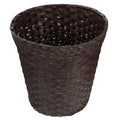 Household Trash can Straw Woven Trash Can: Rattan Wastebasket Bedroom Trash Can Office Garbage Cans Wicker Basket Decorative Countertop Trash Container for Home Office Coffee