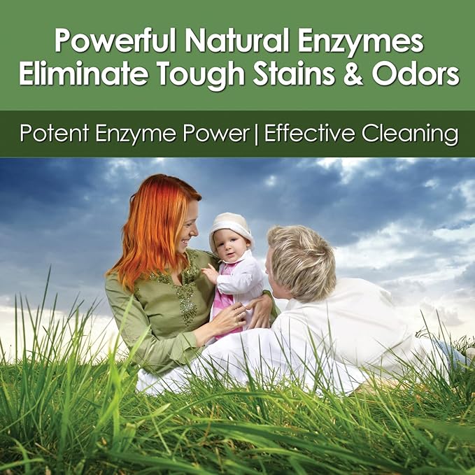 Life Miracle Enzyme Cleaner &amp Pet Odor Eliminator CONCENTRATE | Deep Cleaning Enzymatic Spot Remover for Dog Cat Urine Rug Carpet Upholstery Couch Car Stains &amp Smells | Makes 2 GALLONS