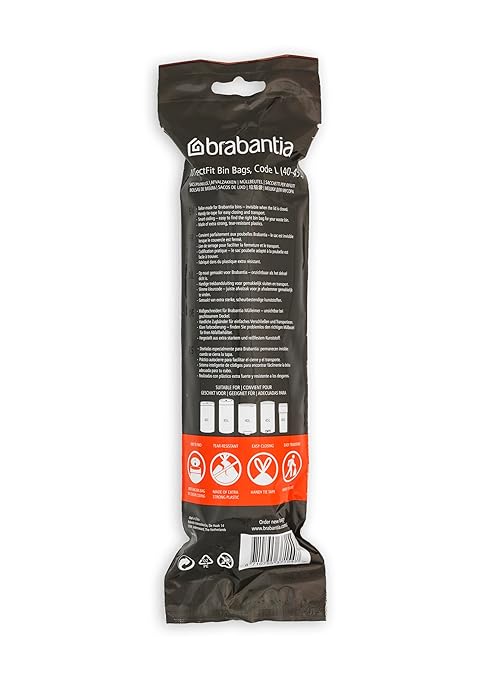 Brabantia Smartfix Bin Liners Size L 45 Litre 10 Bag Roll