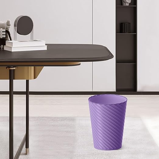 Lysam Bathroom Trash Can 3 Pack 1.8 Gallons Small Trash Can with Trash Bags Bathroom Garbage Can Plastic Trash Bin Round Waste Basket for Bedroom Office Compact Space (Pink Purple Green)