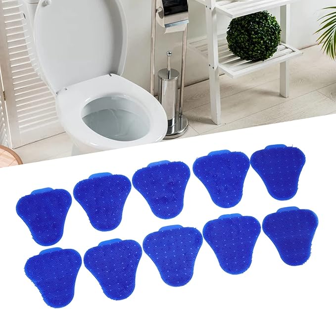 10pcs Urinal Screen Fresheners Anti-Splash Air Freshener Urinal Screen Mat for Toilet (Blue)