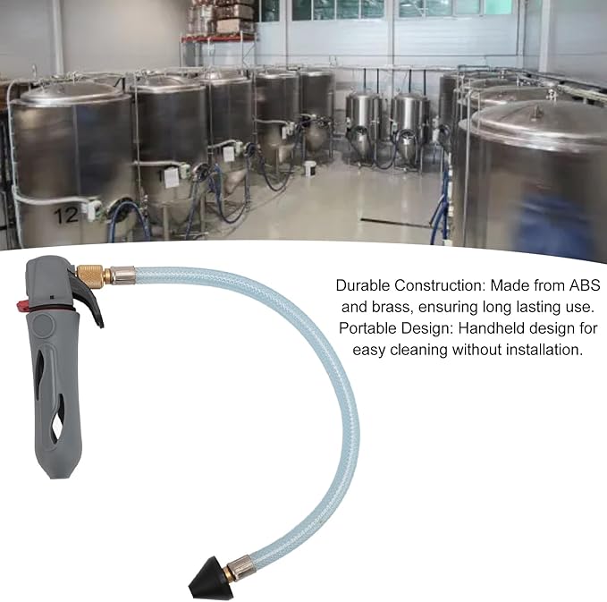 AC Drain Line Cleaner Tool with Oxygenating Function - Heavy Duty Portable HVAC Drain Hose Blaster for Blockage Removal‌ Grey