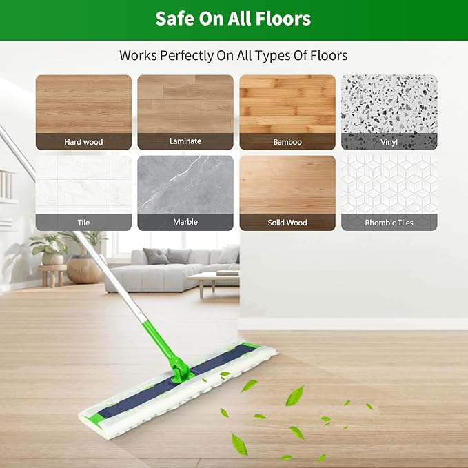60 Count Thicken Heavy Duty XL Dry Sweeping Cloths for Swiffer Sweeper XL MopDisposable X-Large Pet Dry Mop RefillMulti-Surface Dry Cloth Refills for Floor Cleaning