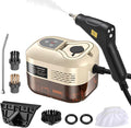 Handheld Steam Cleaner 1500W 4.5Bar High Pressure Steamer for Home and Car 6-Level Adjustable Steam Cleaning Machine with Touch Screen 1200ml Water Tank and Multiple Accessories (Beige)