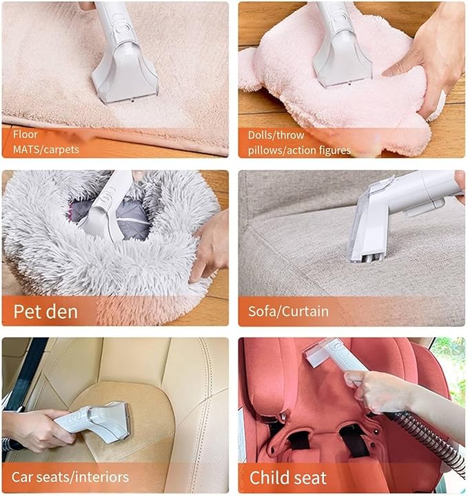 Spot Sofa Cleaner MachineCarpet Cleaner Machines with Handheld Pet Brushfor Car Seat Carpet Rug and Sofa White Spot Wash for Floor Deep