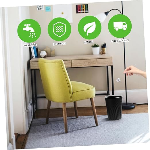 Alipis 2pcs Nordic Style Open Trash Can Small Household Wastebasket for Kitchen Bathroom Office Versatile Rubbish Bin and Easy to Use and Clean