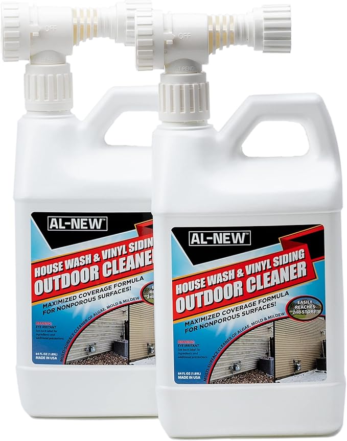 AL-NEW Siding Cleaner Combo House Wash &amp Vinyl Siding Outdoor Cleaner with Protect Bundle