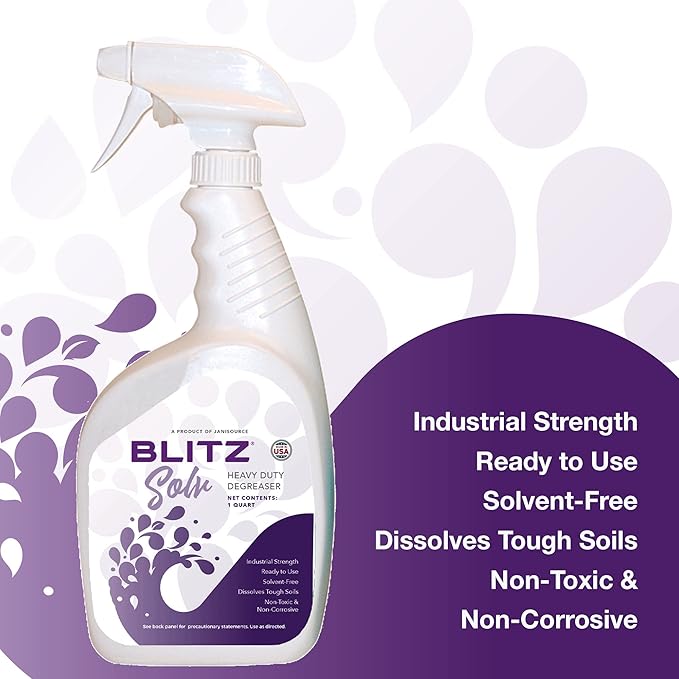 BlitzSolv RTU Multi-Purpose Degreaser Quart (3-Pack)…