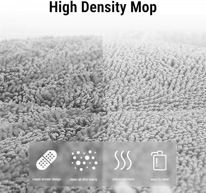 SUNGOOYUE Cordless Electric Mop USB Rechargeable Spin Mop Cleaner with Large Water Container and LED Light for Wet Dry Hard Floor Cleaning Wood Tile Laminate Floor Care