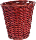ABOOFAN Willow Rattan Trash Can Waste Basket for Home Small Light Rattan Woven Storage Tidy Organizer