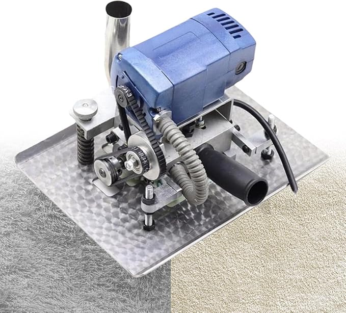 Professional Trimmer for Handmade Rugs Portable Flat Shearing Machine Trimmer Portable Flat Rug Shearing Machine with 3in Roating Blade High Efficiency 500W for Handmade Rug