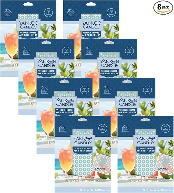 Yankee Candle Bahama Breeze Whole Home Air Freshener (Pack of 8)