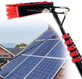 Water Fed Pole Kit Extension Pole Window Washer Wand Outdoor Window Cleaner Brush Solar Panel Cleaning Tool Washing Tall Glass Cleaning Poles Telescopic Water Fed Brush55cmbrush-20FT/6M