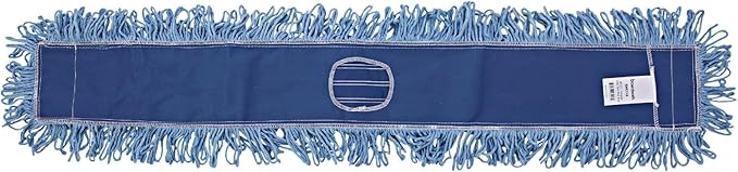 Boardwalk BWK1148 48 in. x 5 in. Cotton/Synthetic Blend Dust Mop Head - Blue