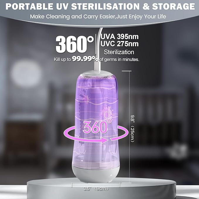 IvyWind Electric Travel Baby Bottle Brush Set with Storage Box Automatic Bottle Cleaner Brush Kit with Silicone Bottle/Nipple/Straw Brush Milk Frother Electric and Drainage Rack Rechargeable Gray