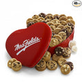 Mrs. Fields 48 Nibblers Bite-Sized Cookies Signature Heart Tin - Assorted with 5 Classic Cookie Flavors