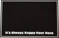 Highball &amp Chaser Premium Custom Bar Mat 18in x 12in 1cm Thick Durable and Stylish Service Bar Mat for Spills Coffee Bars Restaurants Counter Top Dish Drying Mat (Happy Hour)
