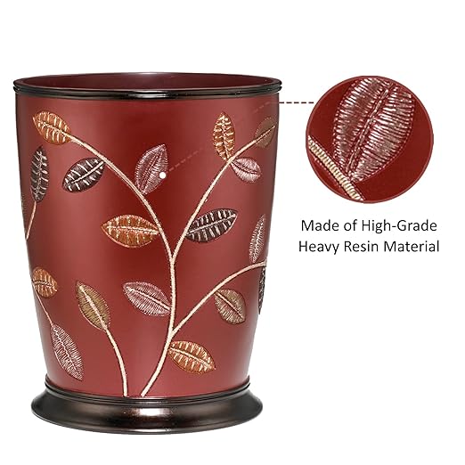 Zahari Home Decorative Trash Can for Bathroom Office &amp Bedroom - 2.1 Gallons Stylish &amp Small Trash Can for Dorms Desktop &amp Restroom - Chic Waste Basket for Compact Spaces Aubury