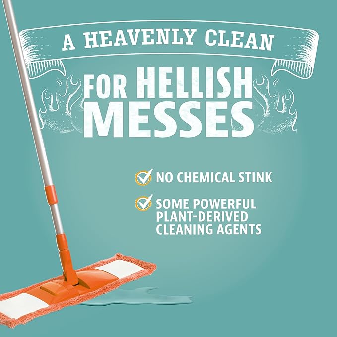 ANGRY ORANGE Spray and Go Floor Cleaner - Citrus Mint - 32 oz - Value 2 Pack