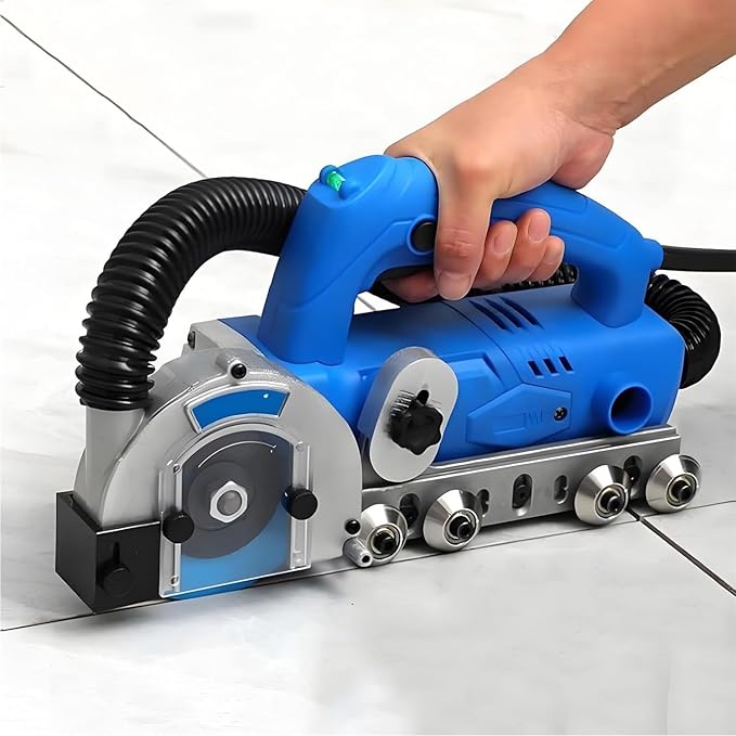 1200W Electric Grout Removal Tool 9000RPM Professional Tile Grout Remover Machine with Diamond Blade for Cleaning Grout Between Tiles DIY Regrouting Tool 220V