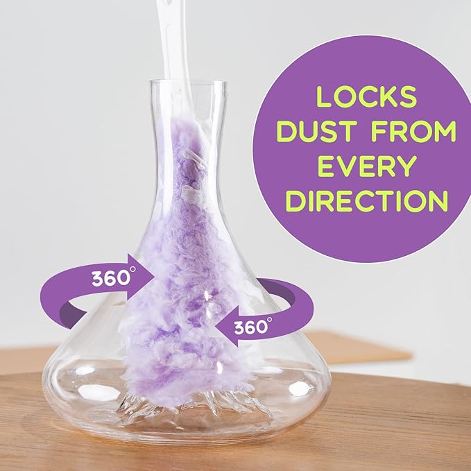 40 Count Duster Refills for Swiffer &amp Swifthoughts Multi-Surface Dusting Refills Disposable 360° Heavy Duty Cleaning Refills for Quick Household Cleaning