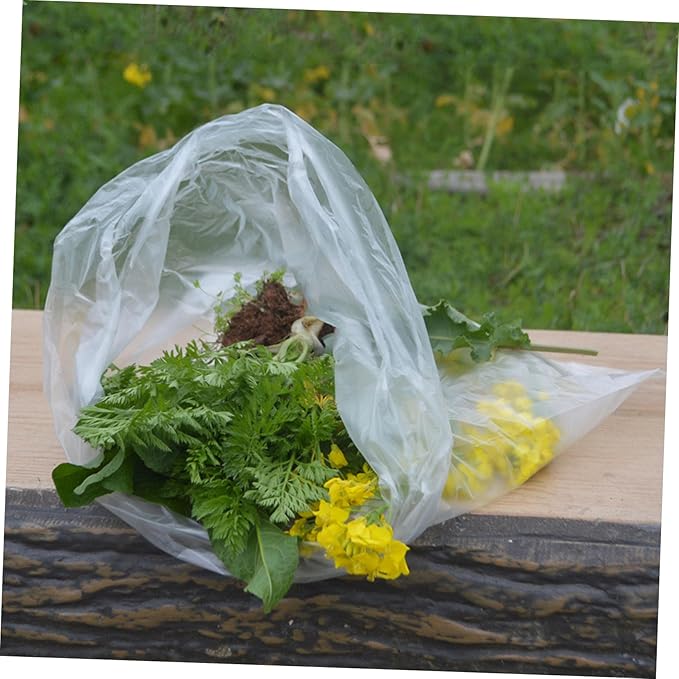 200pcs Pe Flat Pockets Large Capacity Trash Bags Plastic Garbage Bags Heavy Duty Flat Pe Disposable Rubbish