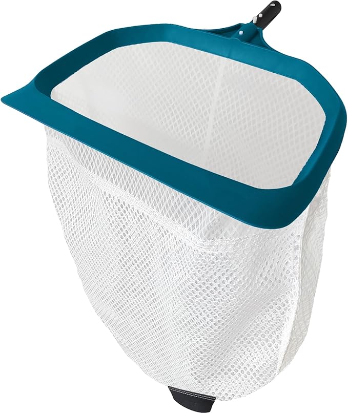 POOLWHALE Pool Skimmer Net - Upgrade Swimming Leaf Rake with Extra Wide Scoop Edge Fine Mesh Nets for Pool Cleaning Leaves Debris (Not Pole)