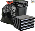 45-50 Gallon Heavy Duty Trash Bags with 50 Tie Ties - 50 Count Extra Thick Leak-Proof Contractor Bags for Outdoor Lawn Thickened garbage bags | 100 cm x 120 cm39x46 Inches