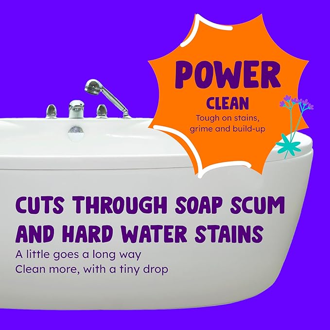 Originally Yellow Lavender Bathroom Cleaner Spray | Powered by Natural Vinegar &amp Infused with Lemon | Multipurpose Kitchen Cleaner Works on Tile Wood Granite &amp Marble 3 Pack