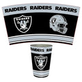 FANMATS NFL - Las Vegas Raiders Wastebasket | Black | 15x10.5x10.5 | Primary Logo Helmet &amp Wordmark