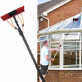 Water Fed Pole Kit Water Fed Telescopic Brush Outdoor Window Cleaner Extendable Cleaner Conservatory Roof Cleaning Photovoltaic and Solar Panels18FT/5.4M