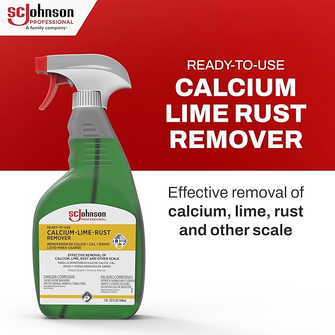 SC Johnson Professional Ready-To-Use Calcium Lime Rust Remover Spray 32 fl. oz. 12 Count for Professional Use Only