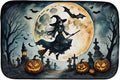 Caroline's Treasures DAC2218DDM Flying Witch Spooky Halloween Dish Drying Mat Absorbent Dish Drying Mat Pad for Kitchen Counter Dish Drainer Mat for Countertop 14 x 21 Multicolor